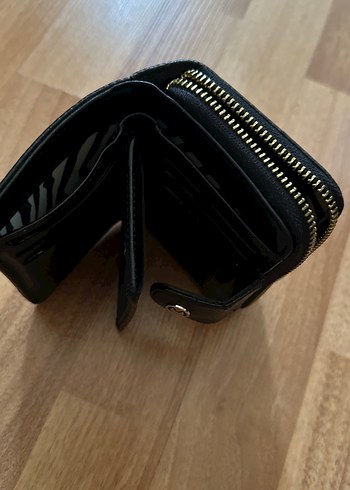 Siyah Deri Fermuarlı Cüzdan makmazel markasi - Görsel 5