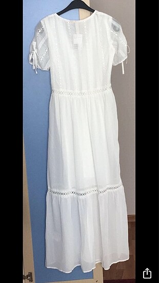 36 Beden beyaz Renk H&M elbise