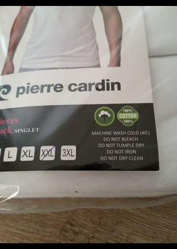 l Beden Pierre Cardin Beyaz Erkek Atlet 3'lü Paket