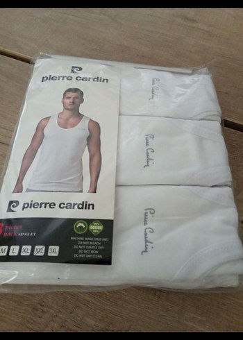 Pierre Cardin Beyaz Erkek Atlet 3'lü Paket