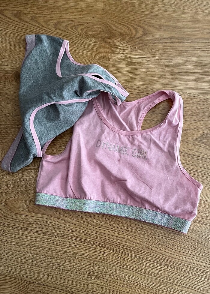 Crop kız çocuk penye içlik penti 11-12 yaş etiketli beden uymadı - Görsel 4