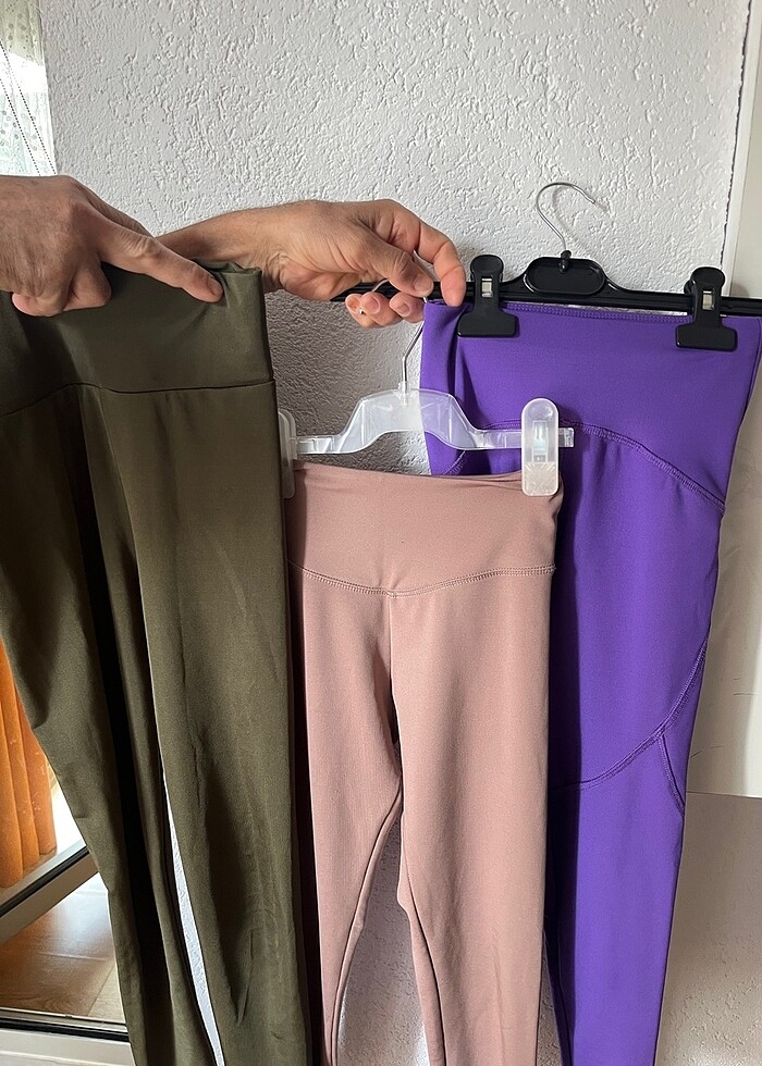 Üç tayt tek fiyat 11-12 yaş ve xxs uyumlu - Görsel 2