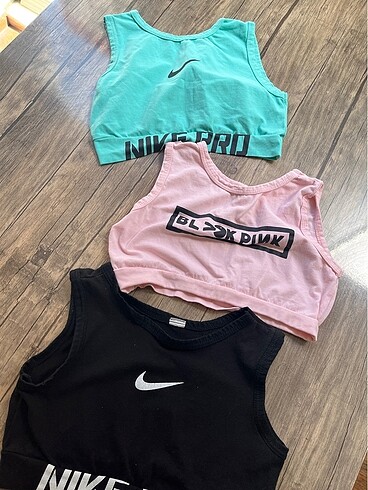 Nike Üç üst spor bolero bluz penye 10-11 yaş
