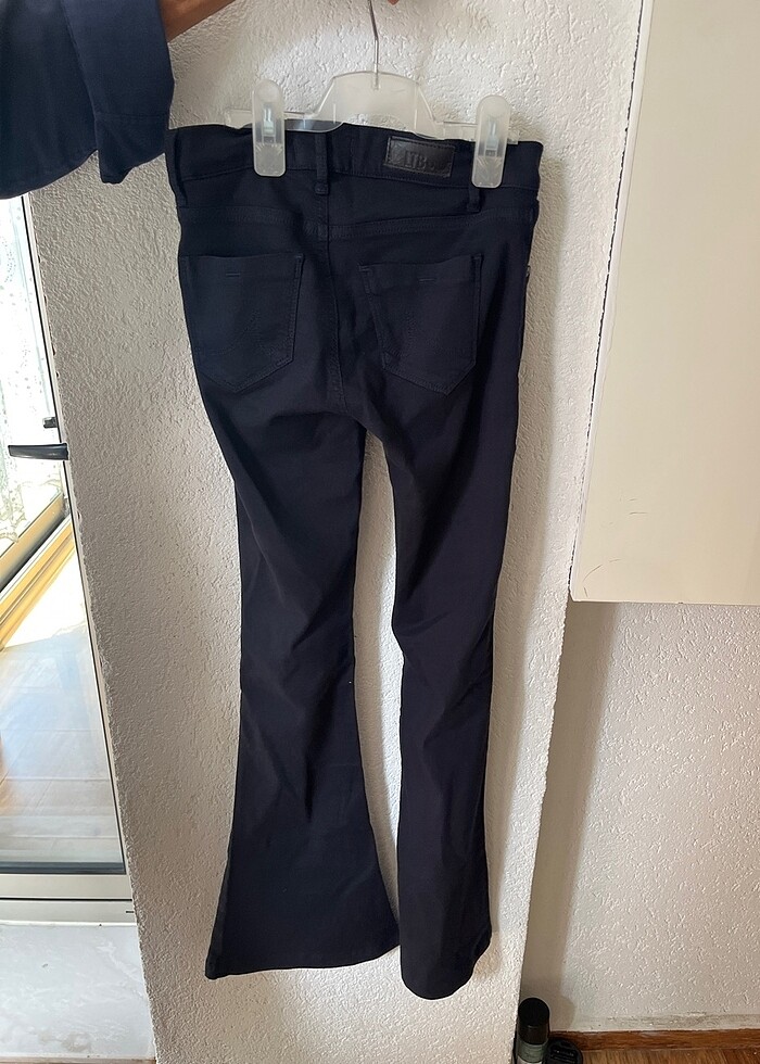 İspanyol paça pantolon kumaşı efsane xs beden lacivert renk Ltb  - Görsel 2