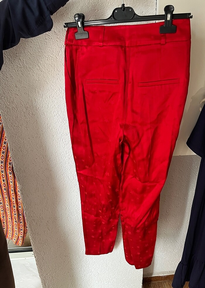 Twist pantolon pamuk saten yıldız detay 34 beden etiketli ürün - Görsel 5