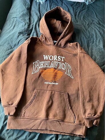Kahverengi hoodie