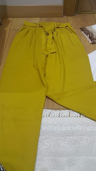 l Beden Belden lastikli kumaş pantalon