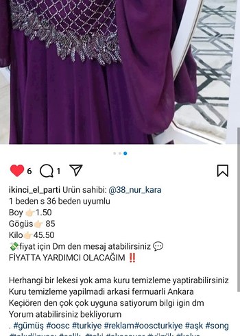 s Beden mor Renk Boncuk İşlemeli Uzun Kollu Mor Abiye Elbise
