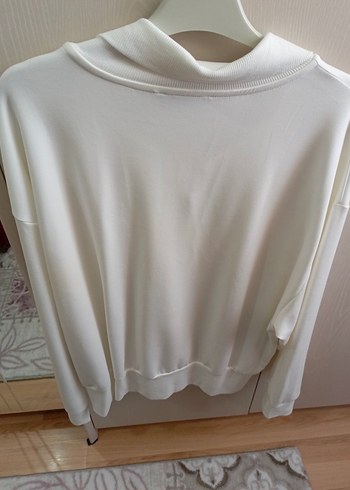 Fermuarlı Beyaz Kadın Gömlek - Görsel 5