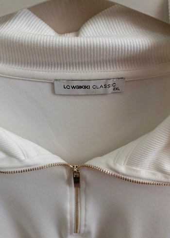 Fermuarlı Beyaz Kadın Gömlek - Görsel 3