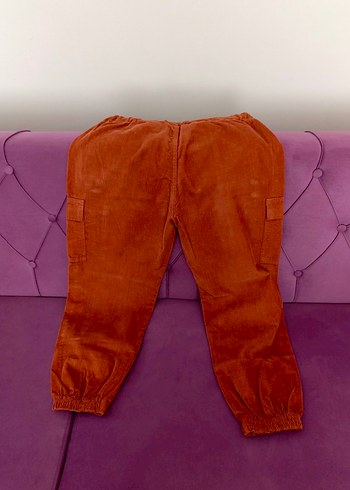 Düğmeli Kahverengi Süet Pantolon - Görsel 5