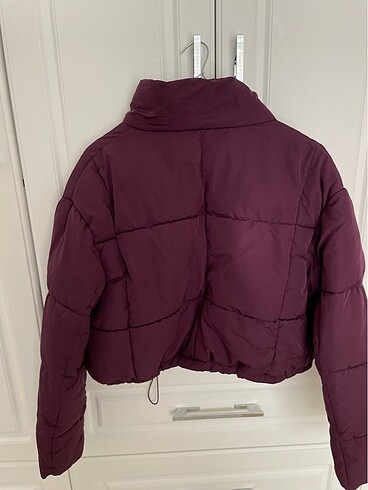 xs Beden mor Renk şişme crop mont