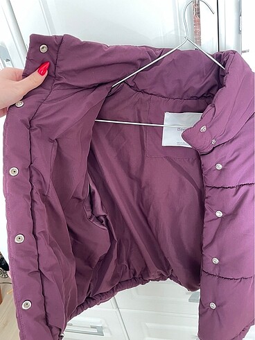 xs Beden şişme crop mont