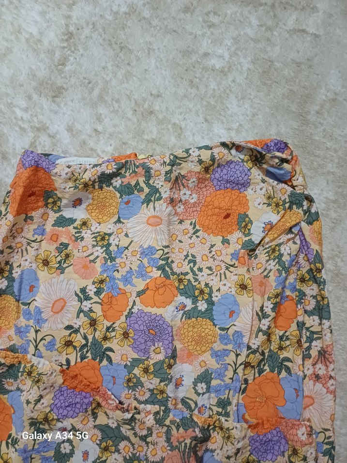 Çiçek Desenli Bohem Kadın Etek - Görsel 3