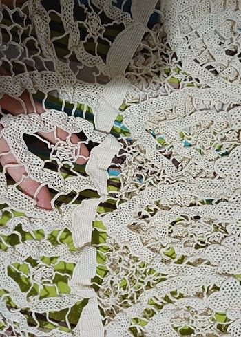  El Yapımı Bohem Dantel Masa Örtüsü