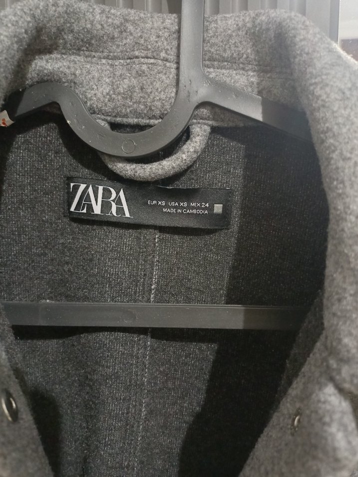 Gri Düğmeli Midi Kadın Kaban - Görsel 2