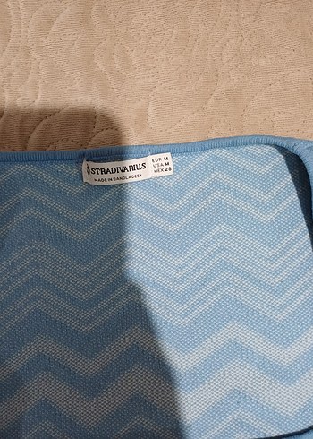 Trendy Mavi Desenli Kadın Triko Kazak - Görsel 3