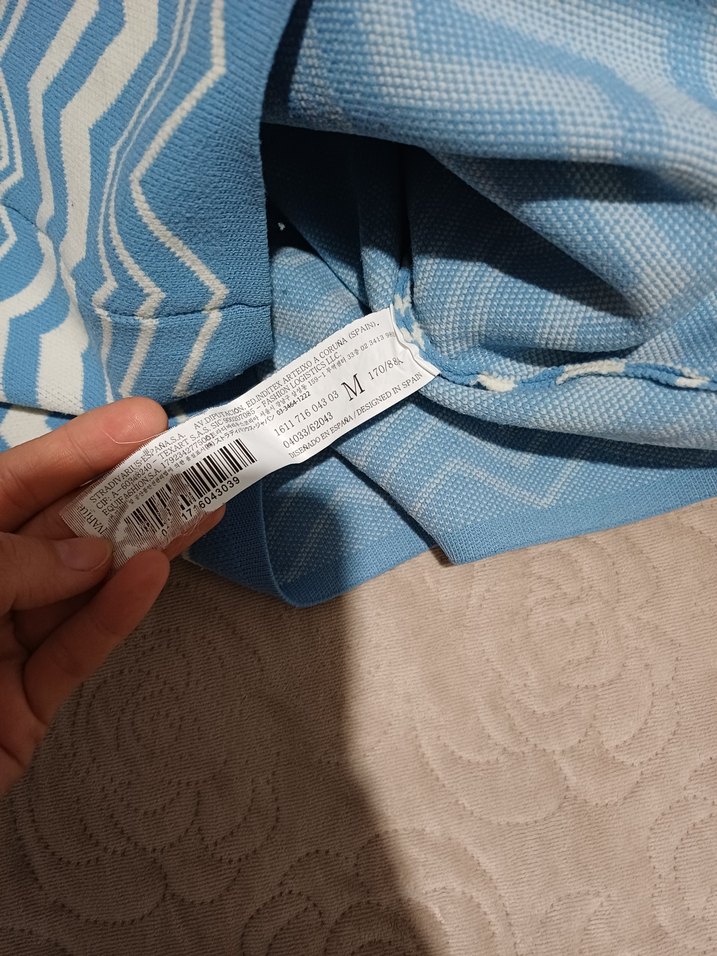 Trendy Mavi Desenli Kadın Triko Kazak - Görsel 5