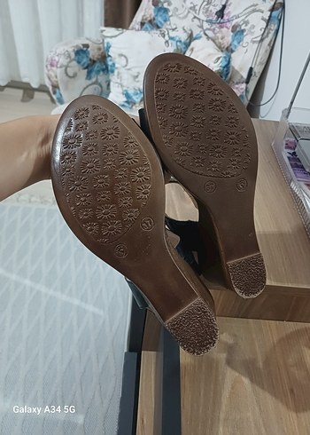 37 Beden siyah Renk Siyah Topuklu Kadın Sandalet