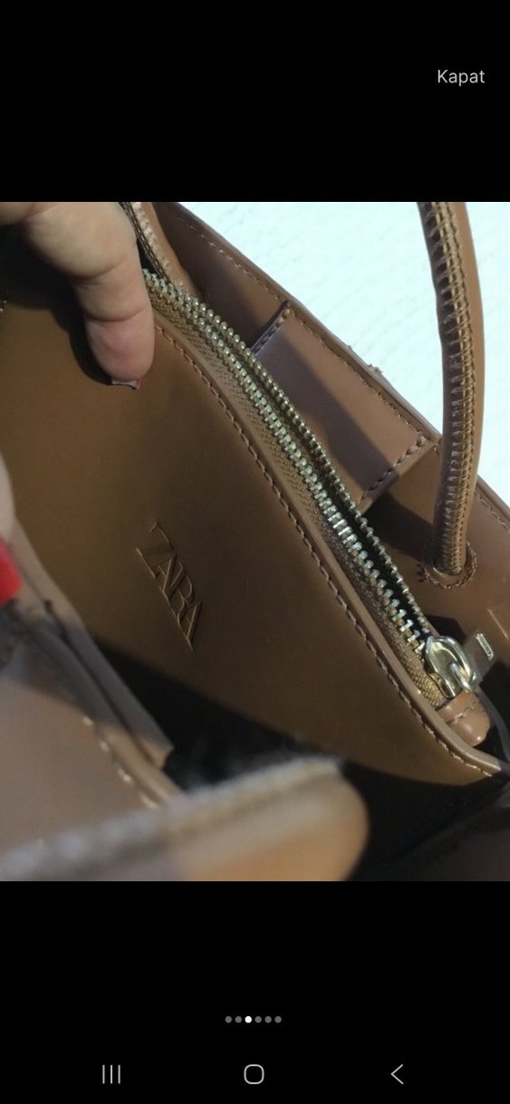 Taba Deri Kadın El Çantası - Görsel 3