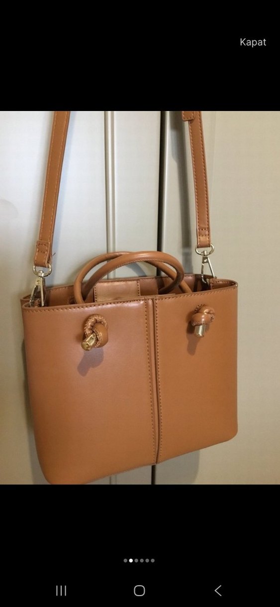 Taba Deri Kadın El Çantası - Görsel 4