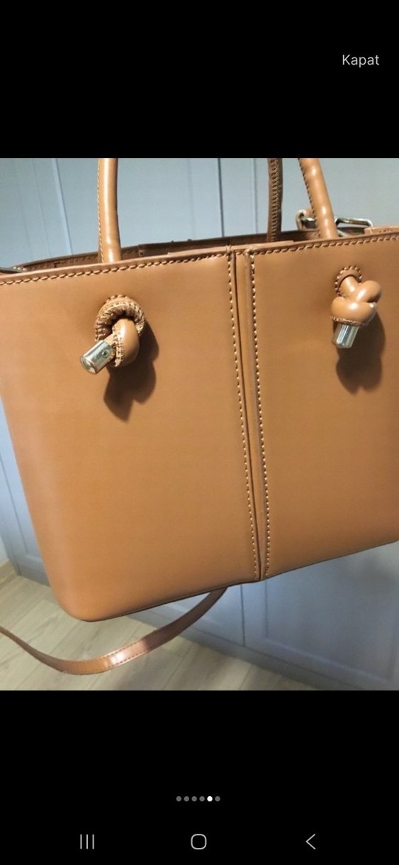 Taba Deri Kadın El Çantası - Görsel 5