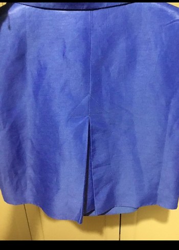 Mavi Mini Kadın Blazer Ceket - Görsel 6