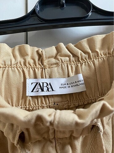 s Beden ten rengi Renk Zara paperbag pantolon