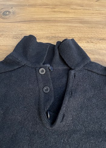 Mavi Jeans Lacivert Uzun Kollu Düğmeli Kazak - Görsel 6