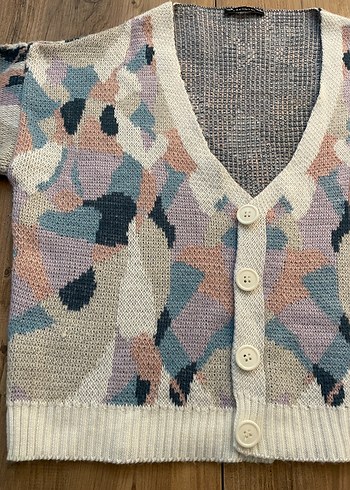 Trendyol Renkli Midi Triko Hırka - Görsel 11