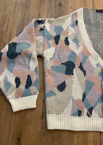 Trendyol Renkli Midi Triko Hırka - Görsel 8