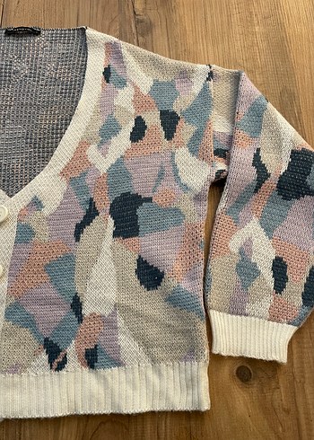 Trendyol Renkli Midi Triko Hırka - Görsel 9