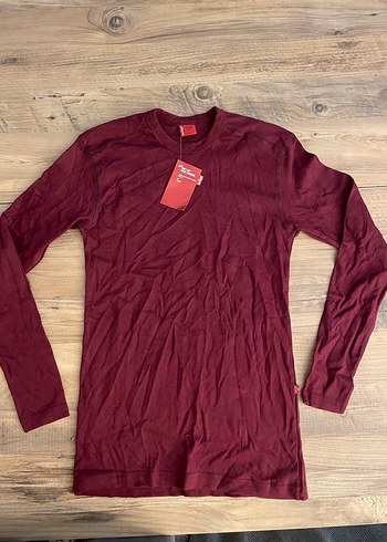Vintage Levis Red Tab Bordo Uzun Kollu Kadın Bluz - Görsel 3