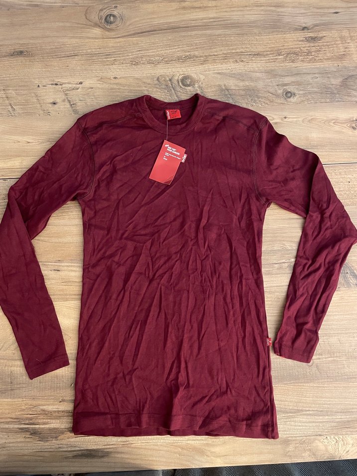 Vintage Levis Red Tab Bordo Uzun Kollu Kadın Bluz - Görsel 3