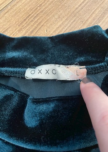 Oxxo Yeşil Kadife Bluz - Görsel 5