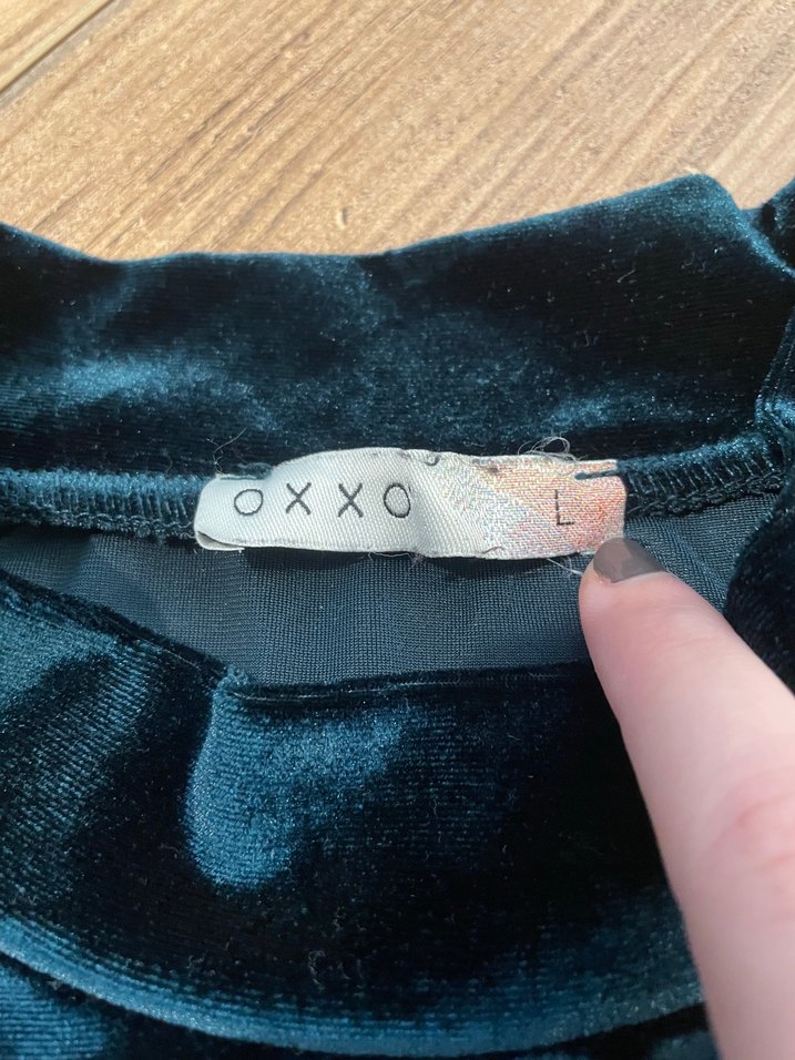 Oxxo Yeşil Kadife Bluz - Görsel 5