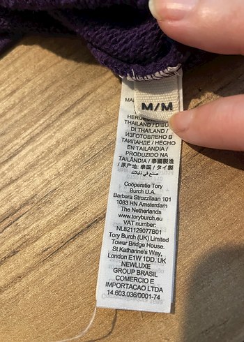 Tory burch sport chevron mor sweatshirt - Görsel 7