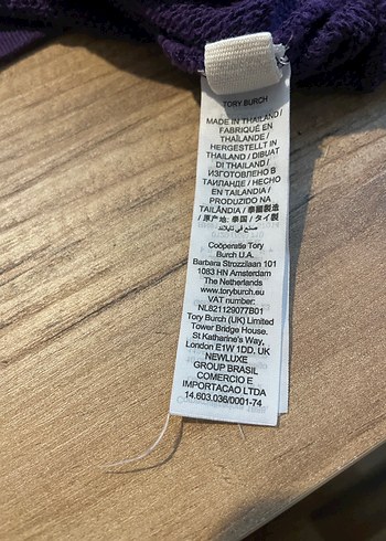 Tory burch sport chevron mor sweatshirt - Görsel 8