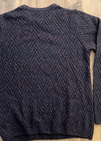 Defacto Unisex Örgü Kazak Yuvarlak Yaka - Görsel 4