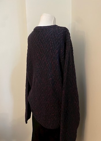 Defacto Unisex Örgü Kazak Yuvarlak Yaka - Görsel 2