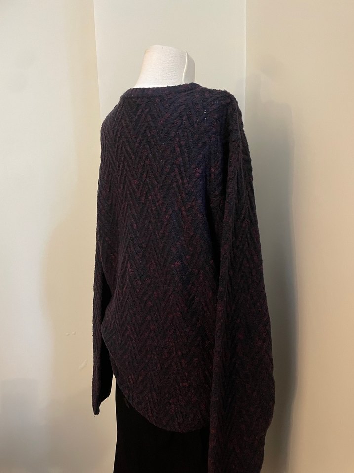 Defacto Unisex Örgü Kazak Yuvarlak Yaka - Görsel 2