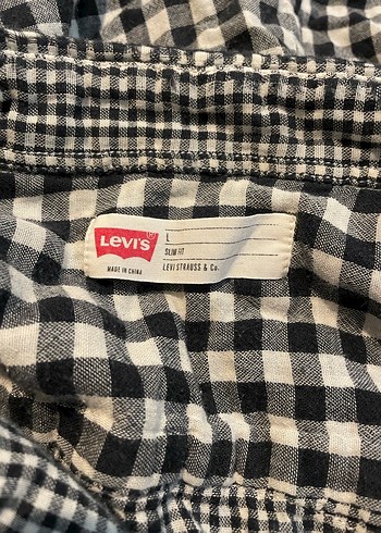 Levis Gri Kareli Slim Fit Gömlek - Görsel 5