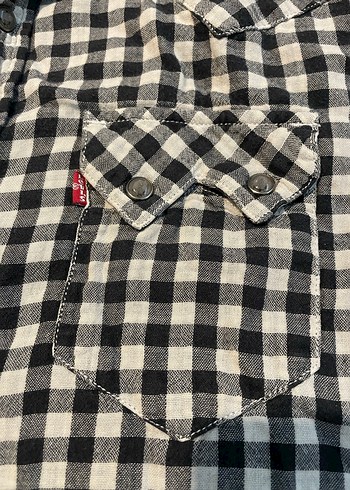 Levis Gri Kareli Slim Fit Gömlek - Görsel 6