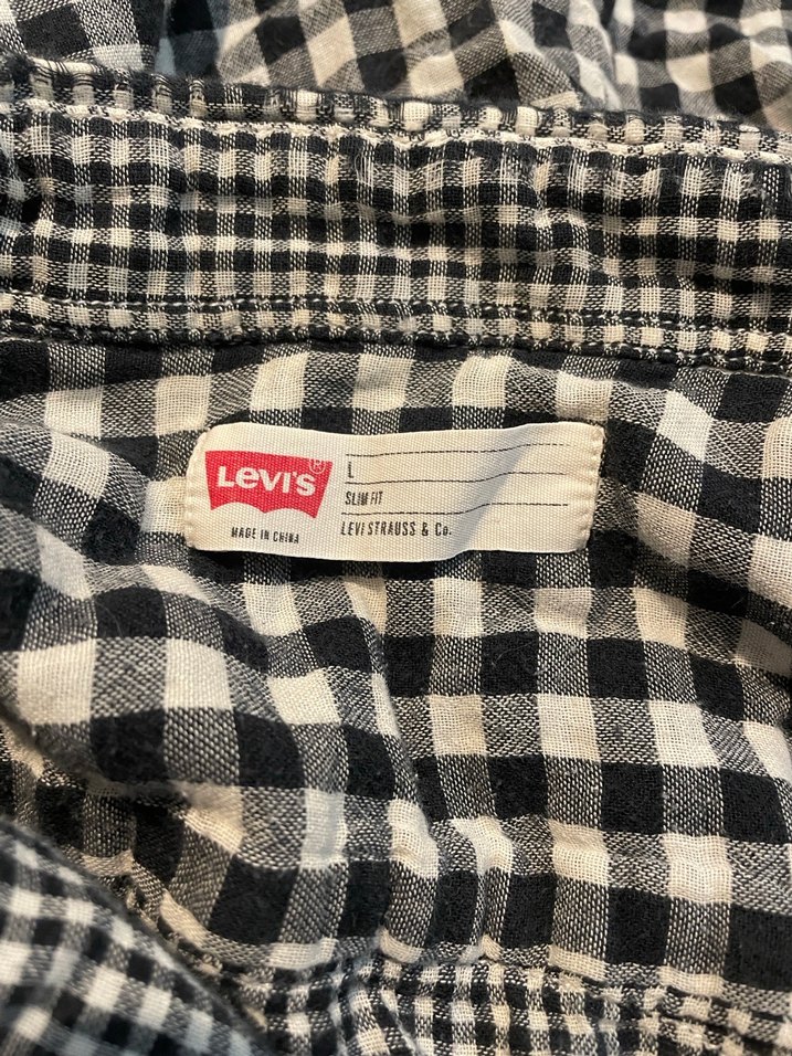 Levis Gri Kareli Slim Fit Gömlek - Görsel 5