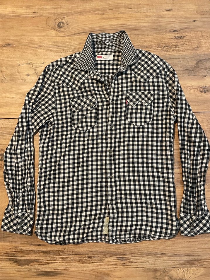 Levis Gri Kareli Slim Fit Gömlek - Görsel 3