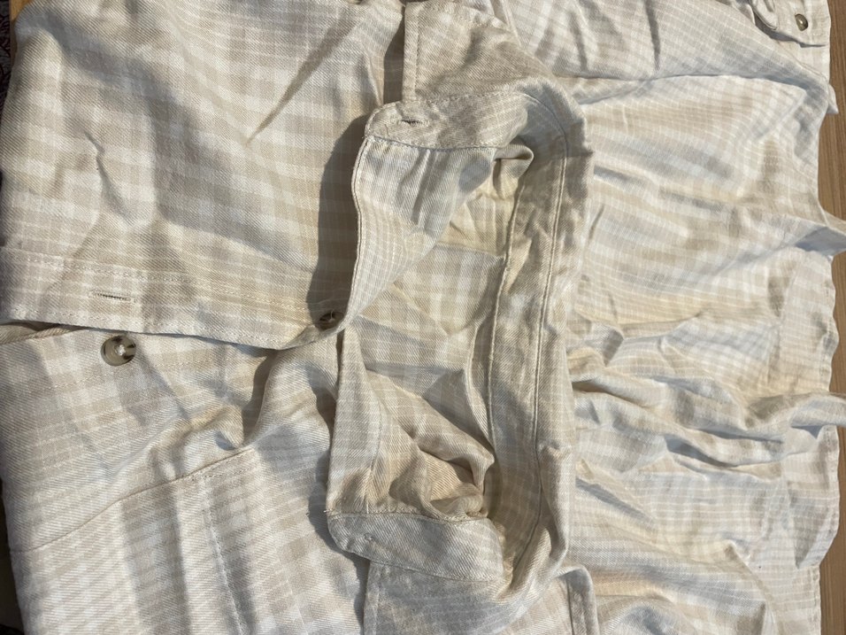 Bej Ekoseli Uzun Kollu Gömlek - Görsel 5