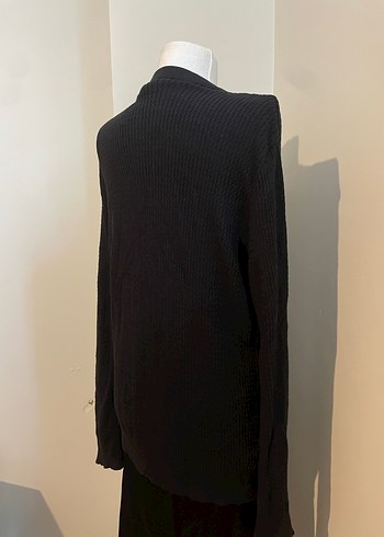 Us Polo Düğmeli Siyah Triko Hırka - Görsel 2