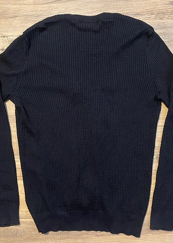 Us Polo Düğmeli Siyah Triko Hırka - Görsel 4