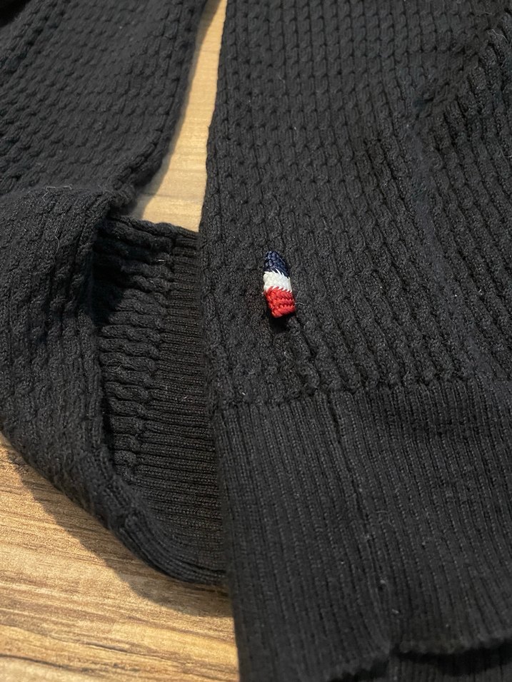 Us Polo Düğmeli Siyah Triko Hırka - Görsel 5