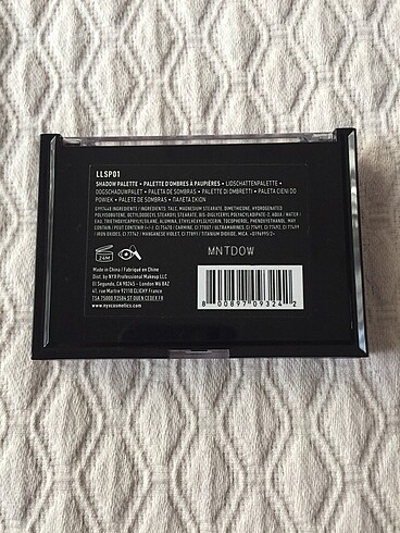 NYX Nyx lingerie far paleti